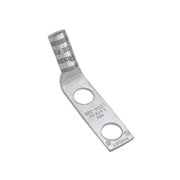 Two-Hole Compression Lug, Standard Barrel, Copper, Purple